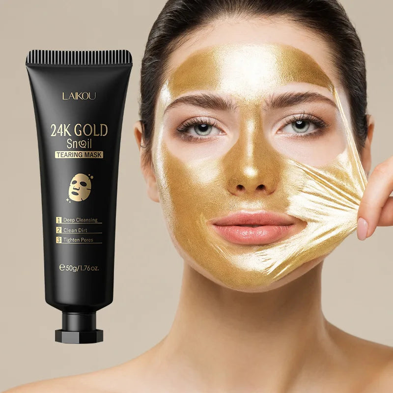 Masca Faciala Anti-Rid cu Colagen si Particulele de aur 24K