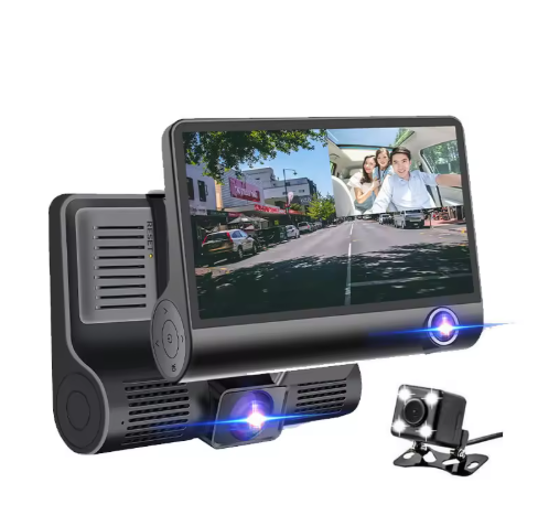 Cameră Video FULL HD Auto Triplă Fata/Spate/Interior | DriveCam