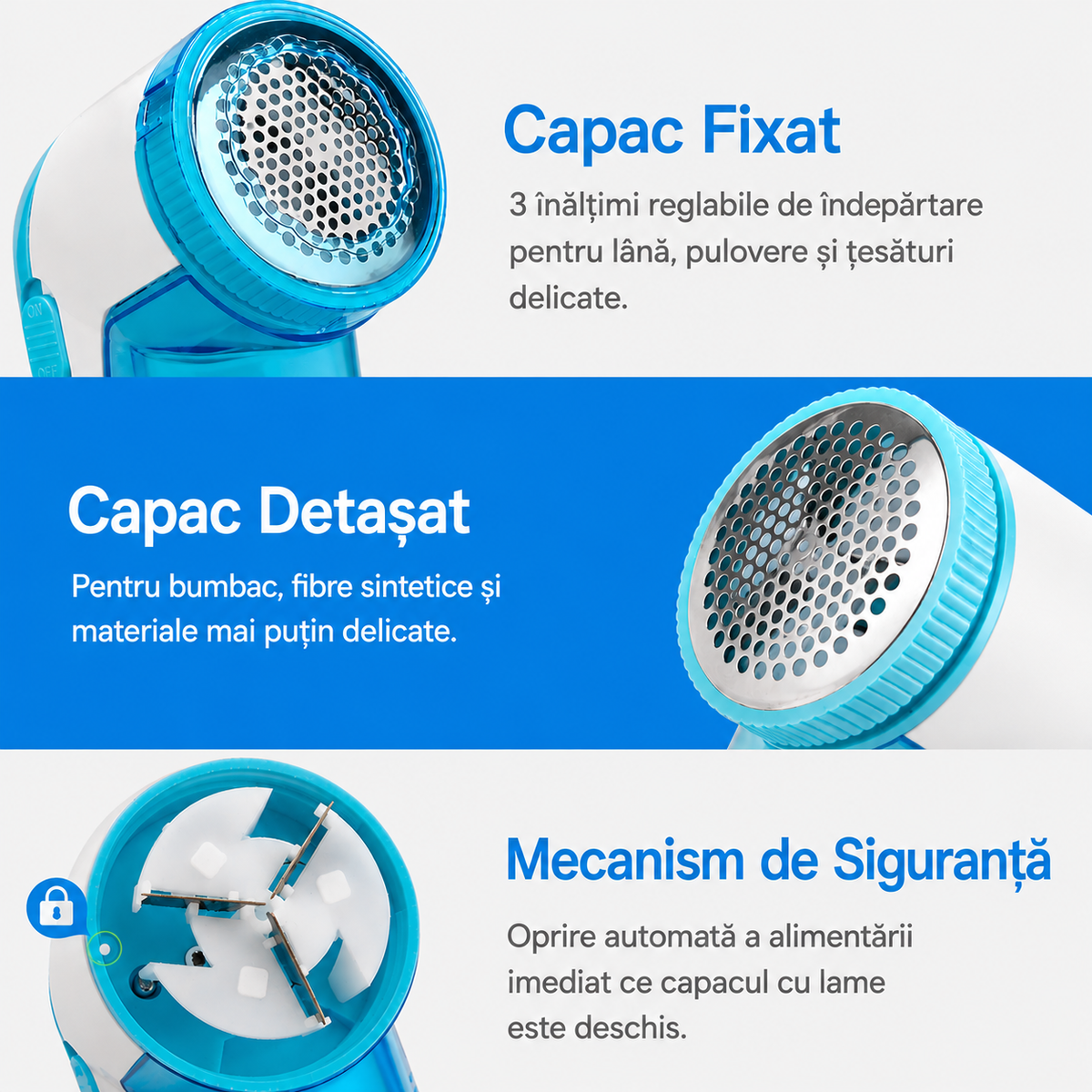 Aparat Electric Portabil pentru Îndepărtarea Scamelor | LintCare
