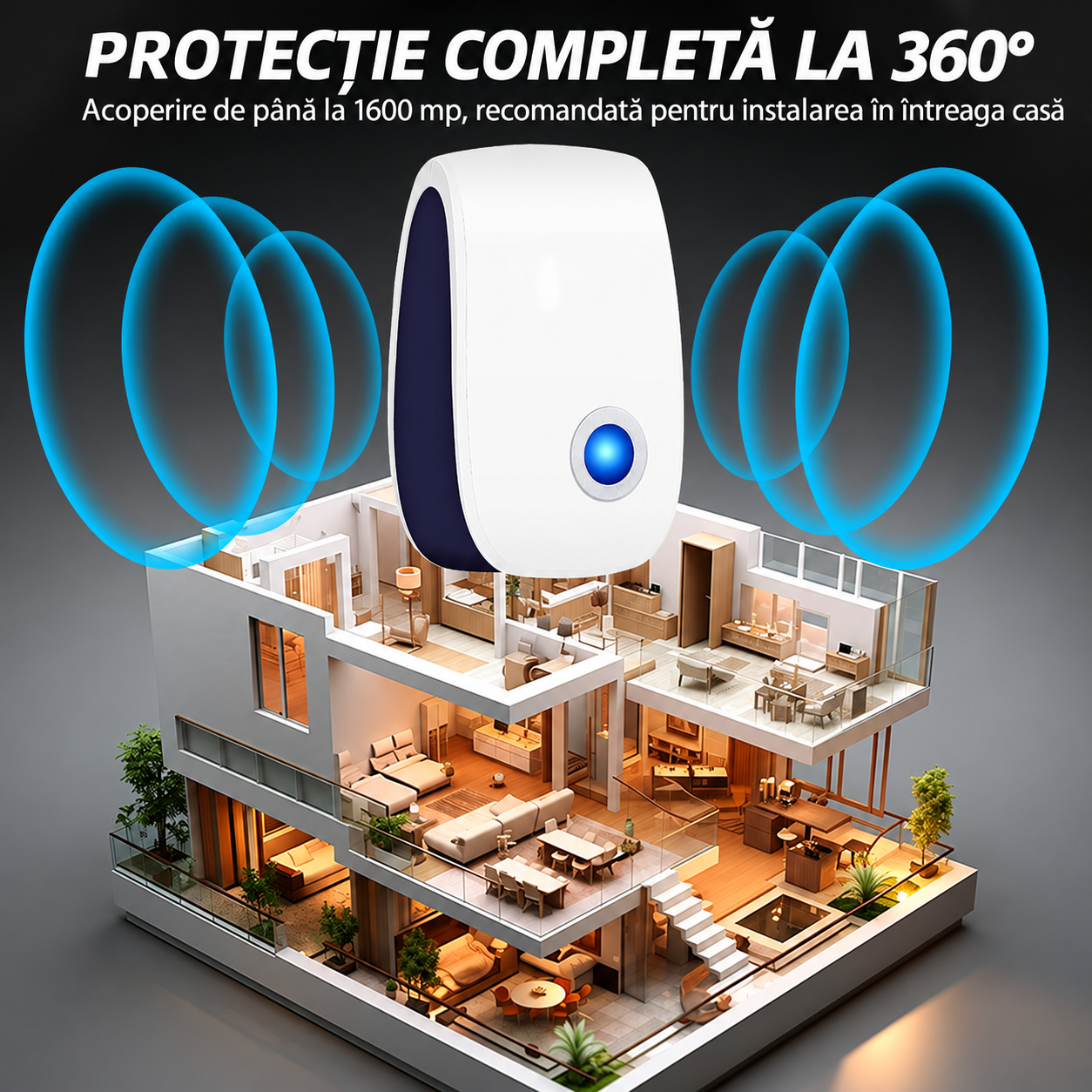 Aparat cu Ultrasunete pentru Îndepărtarea Insectelor | PestAway