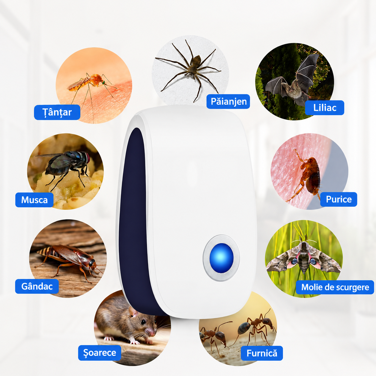 Aparat cu Ultrasunete pentru Îndepărtarea Insectelor | PestAway
