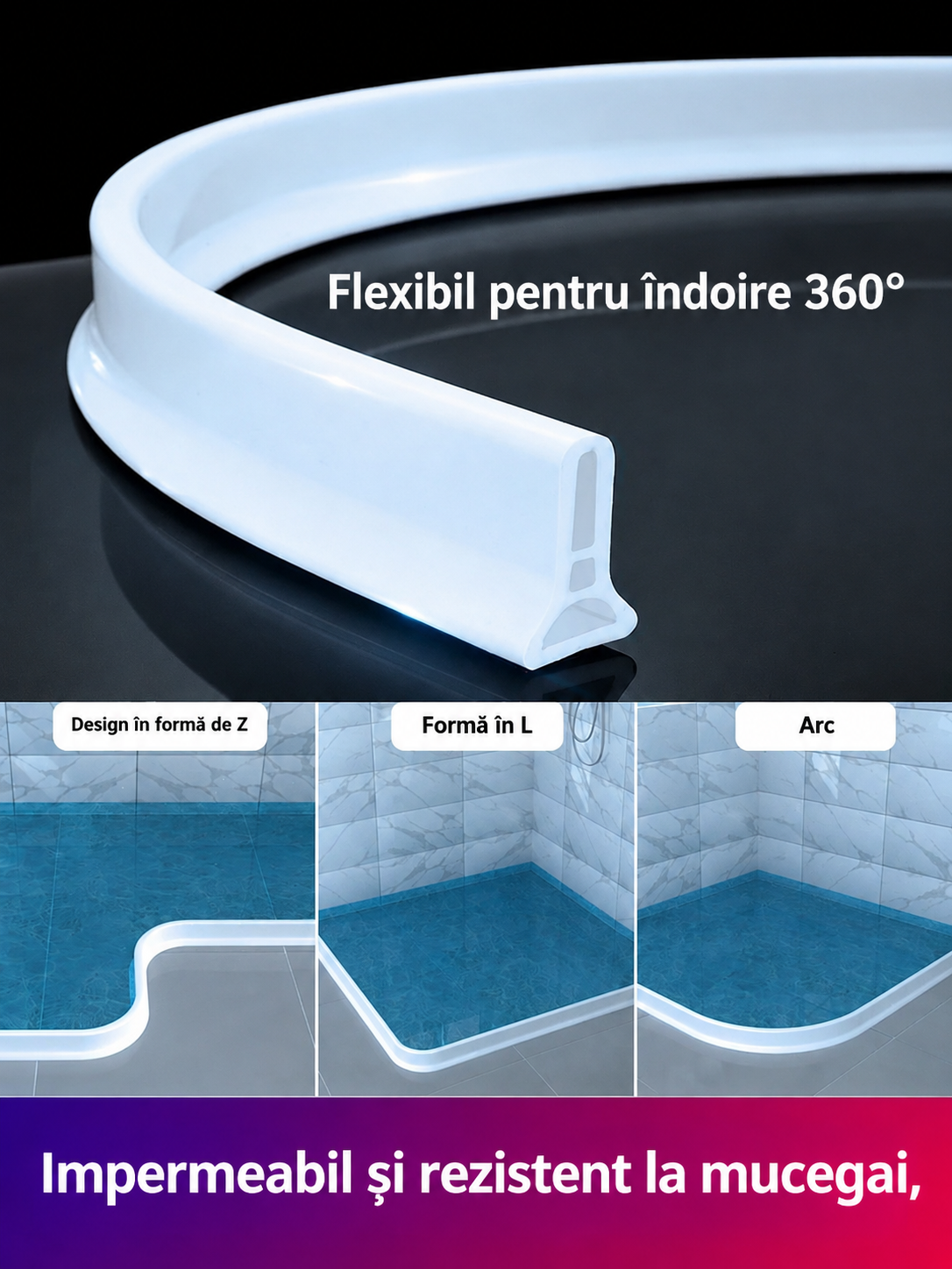 Bandă de Etanșare pentru Duș și Baie | AquaSeal