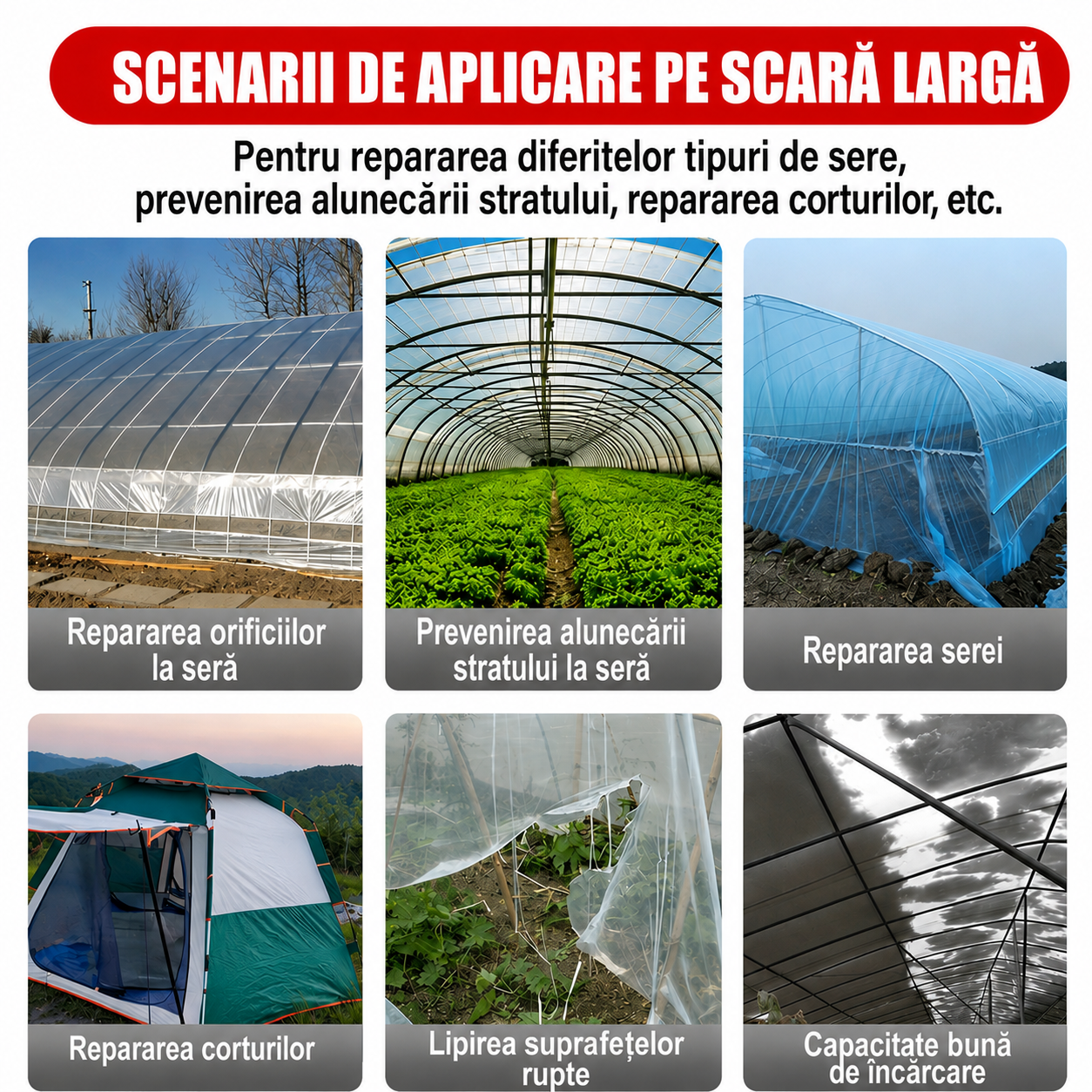 Bandă Transparentă pentru Reparații Sere și Solarii | GreenFix