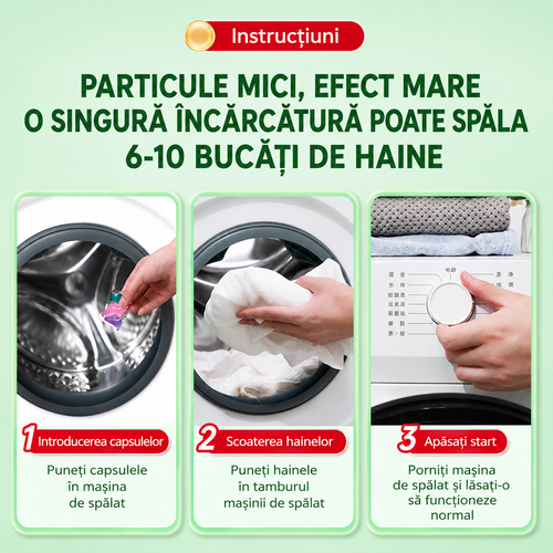 Capsule Detergent 3în1 pentru Mașina de Spălat – 25 bucăți | FreshCaps
