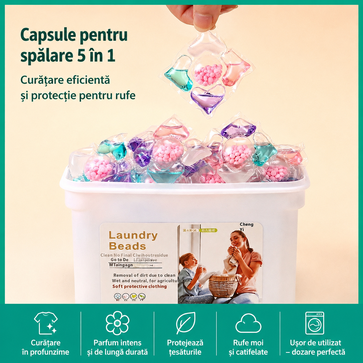 Capsule Concentrate pentru Spălarea Rufelor | FreshCaps
