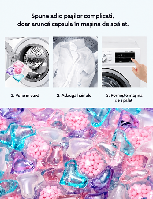 Capsule Concentrate pentru Spălarea Rufelor | FreshCaps