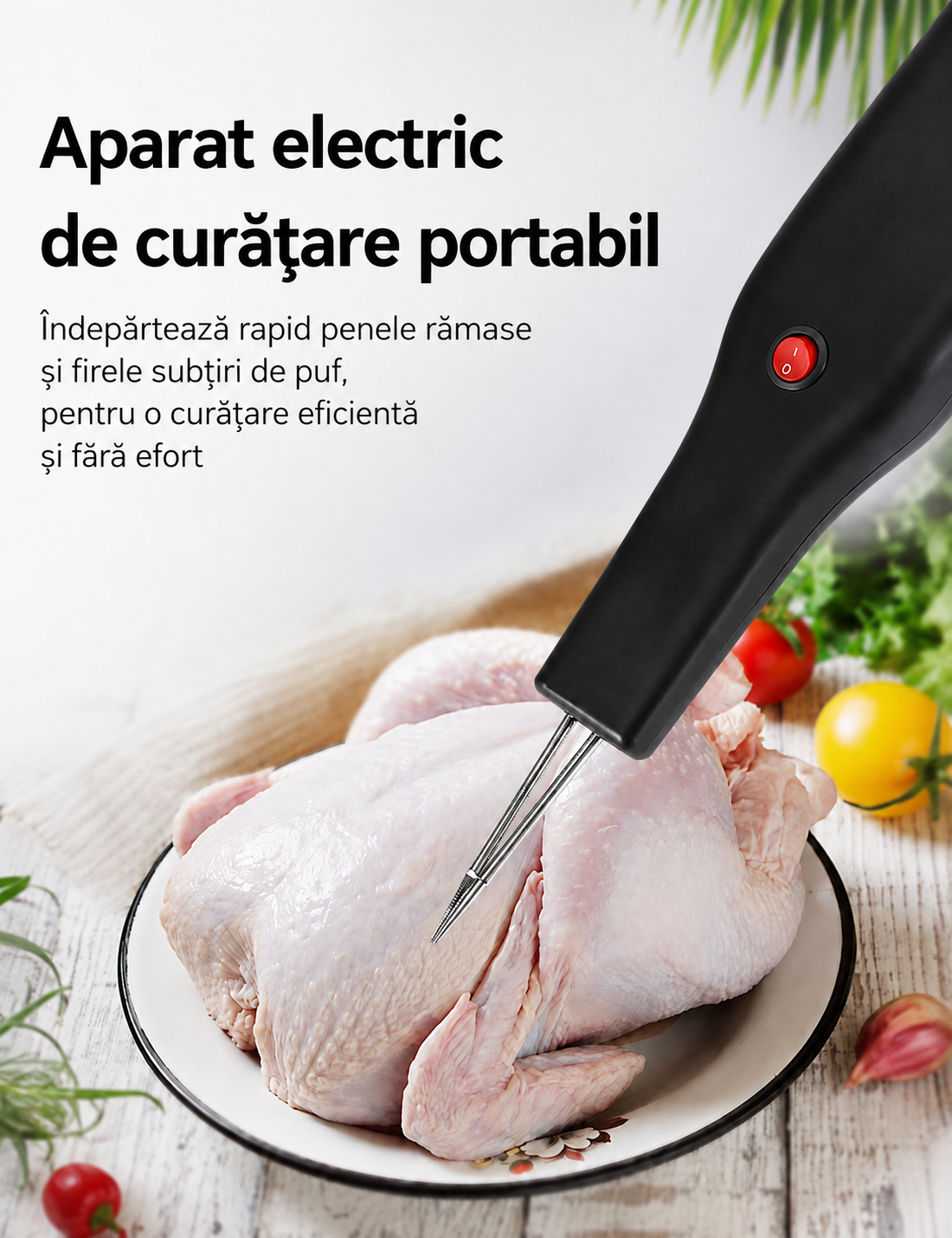 FeatherClean – Dispozitiv Electric pentru Îndepărtarea Penelor