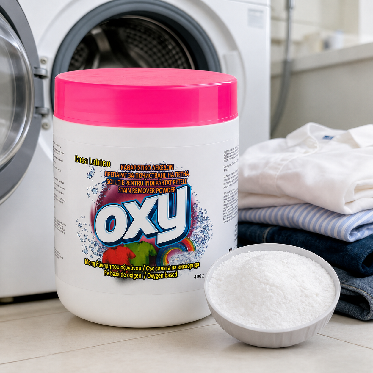 Detergent Pudră cu Oxigen Activ pentru Îndepărtarea Petelor 400 g | OxyClean