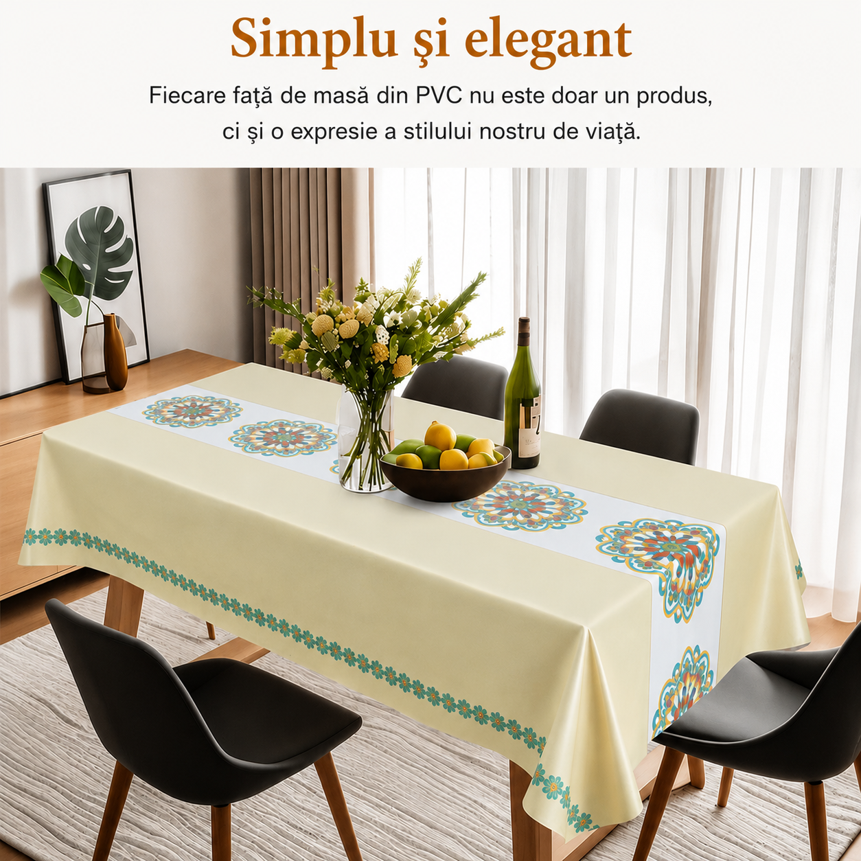 Față de Masă Impermeabilă Rezistentă la Pete | Bohemia