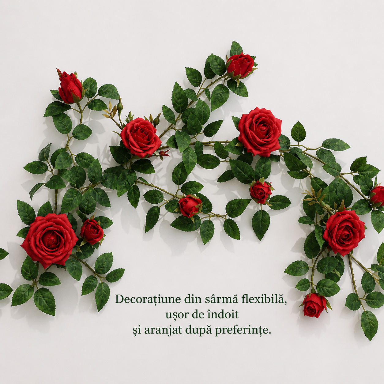Ghirlanda Decorativa din Flori Artificiale | EverBloom