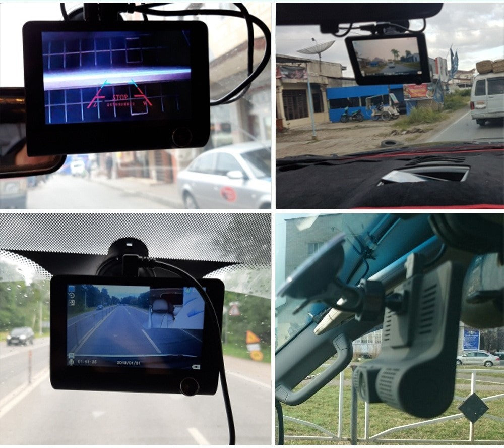 Cameră Video FULL HD Auto Triplă Fata/Spate/Interior | DriveCam