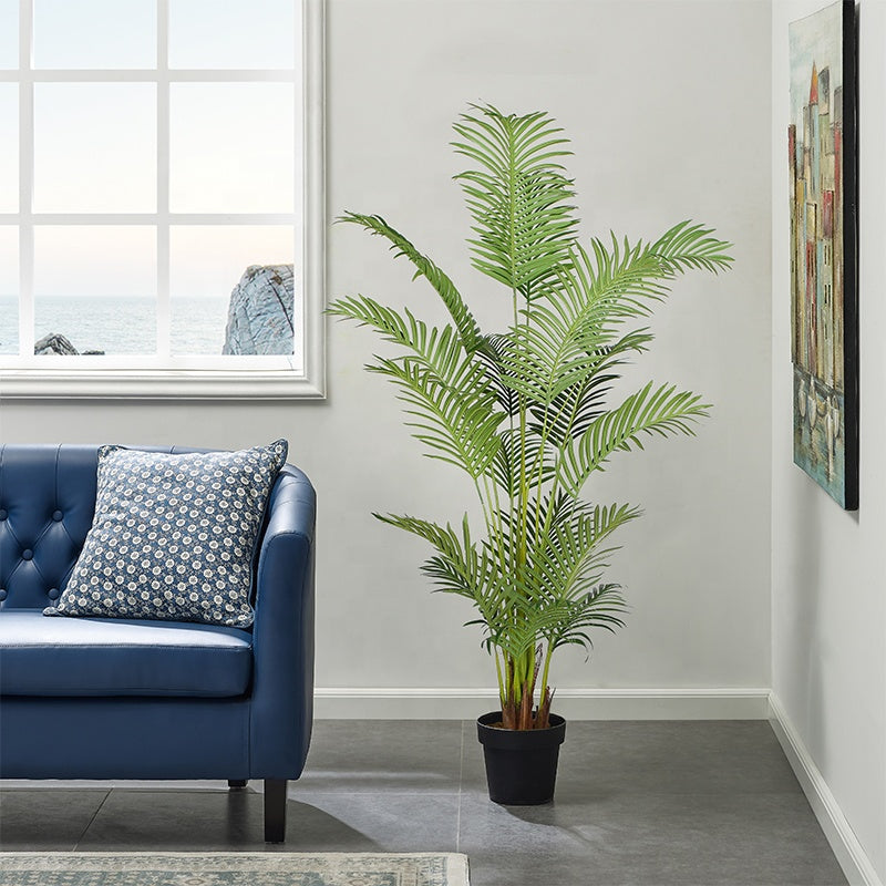 Palmier Artificial Premium în Ghiveci | Înălțime 1.80 m – Decor Tropical Realist pentru Interior