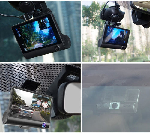 Cameră Video FULL HD Auto Triplă Fata/Spate/Interior | DriveCam