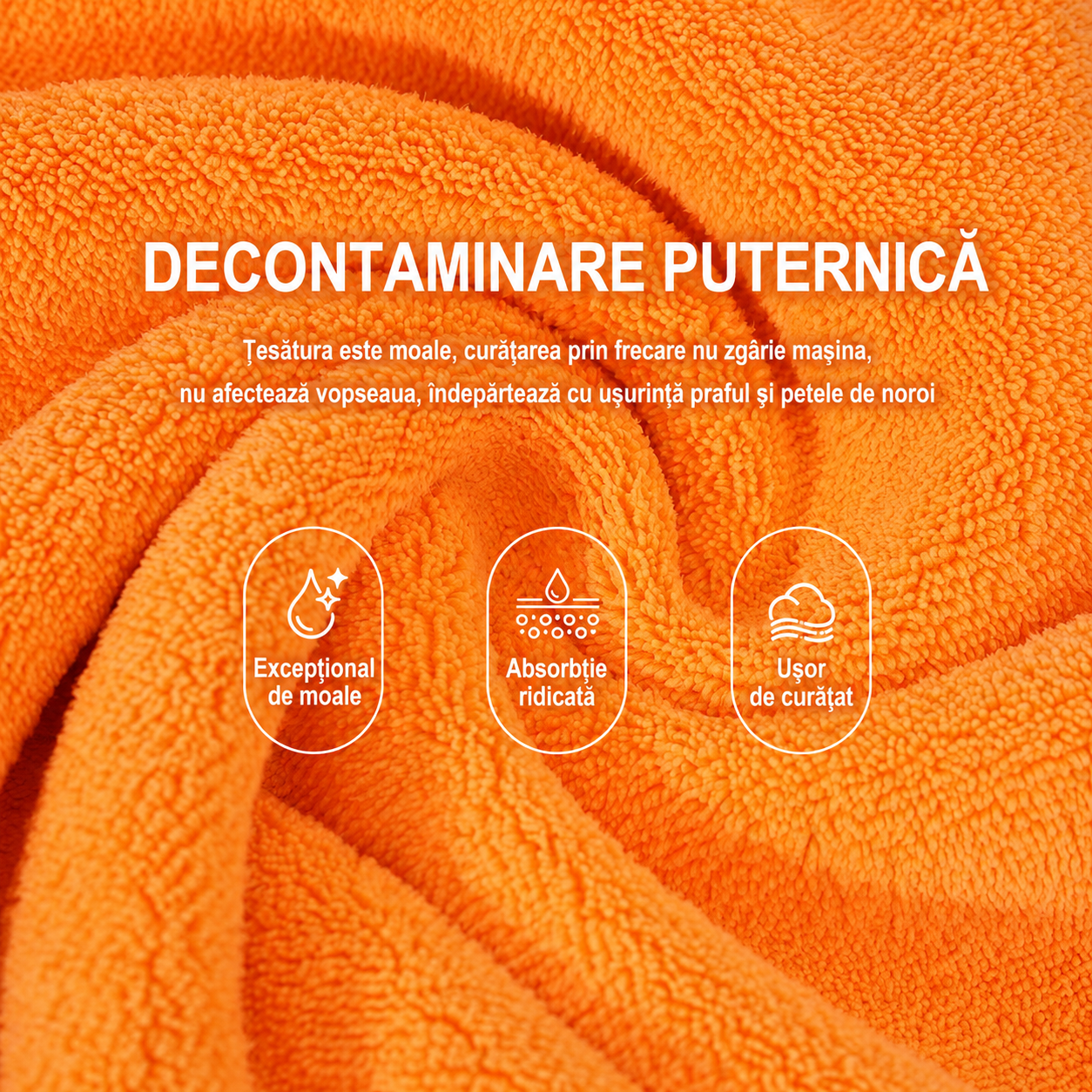 Lavetă Auto din Microfibră pentru Curățare și Uscare 90x60 cm | AutoShine