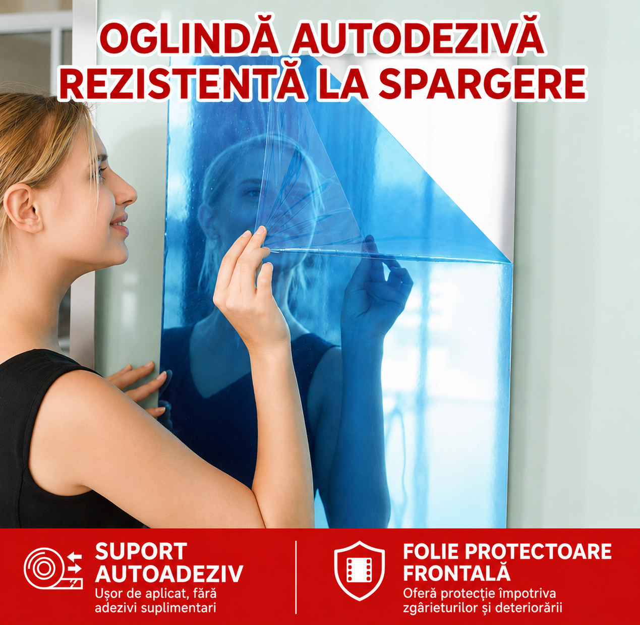 Oglindă Autoadezivă Flexibilă și Incasabilă | MirrorFlex