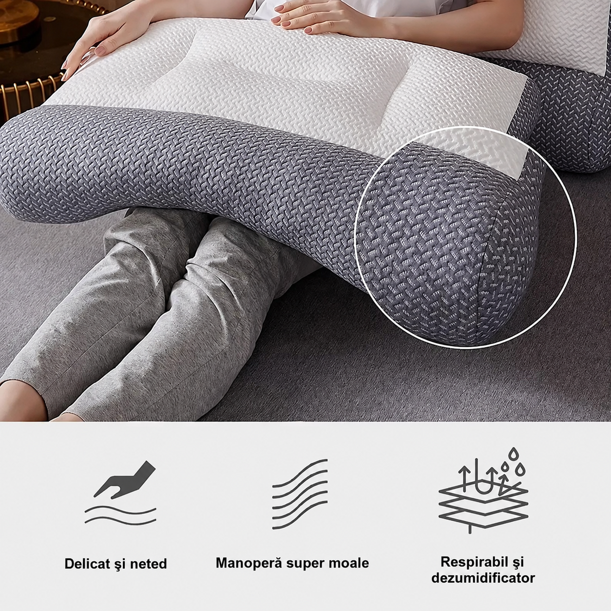 DreamRest – Pernă Ergonomică din Spumă cu Memorie