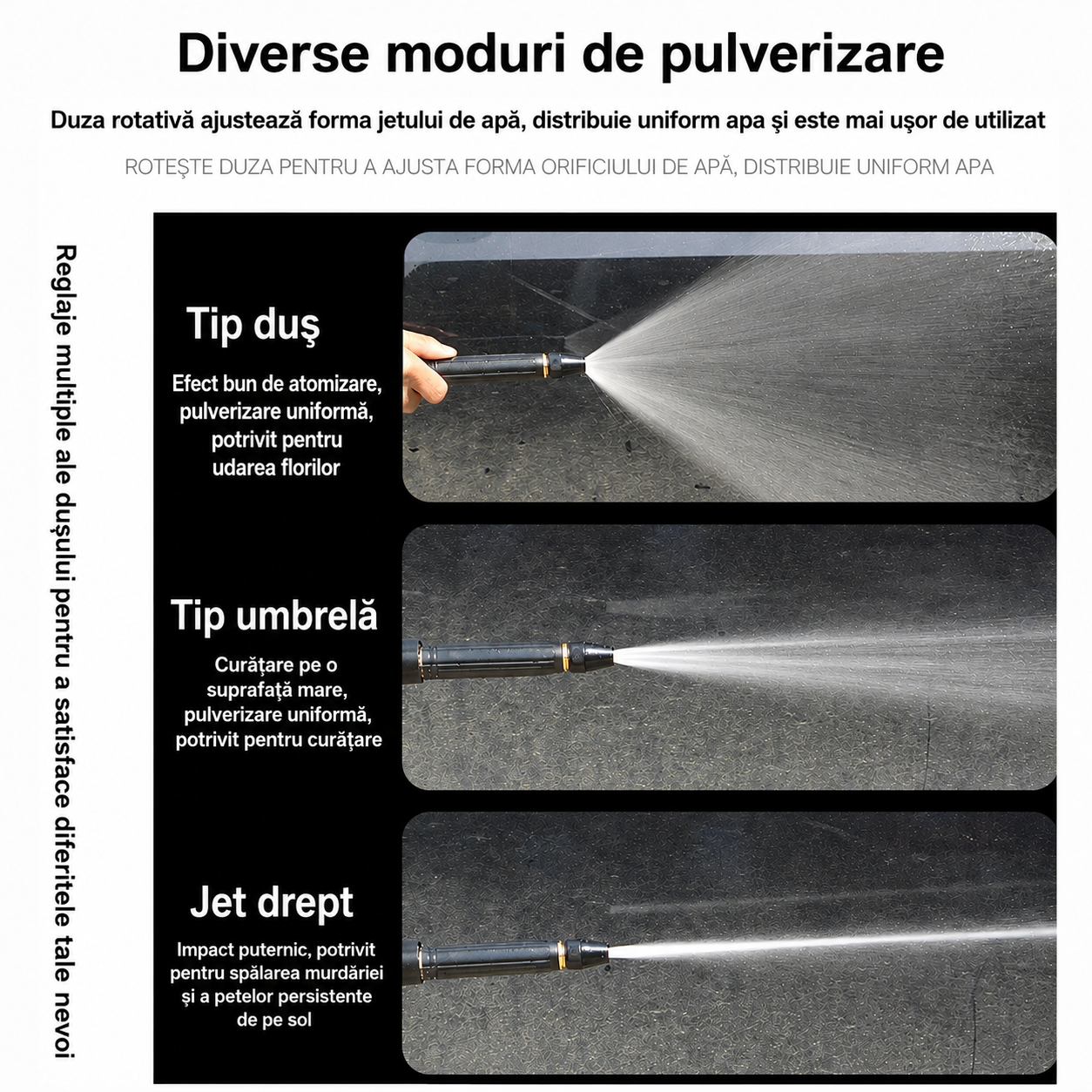 Pistol de Stropit cu Presiune Reglabilă | AquaJet