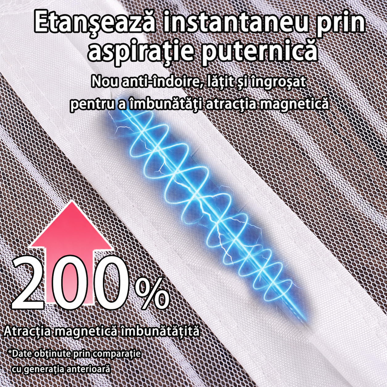Plasă Magnetică Anti-Insecte pentru Ușa de Balcon 100x220 cm | AirGuard