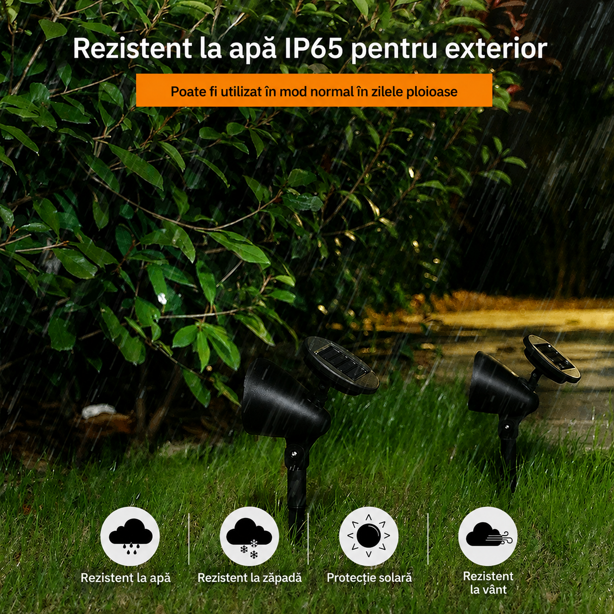 Proiector Solar pentru Grădină cu Panou Reglabil | SolarBeam