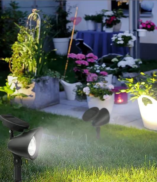 Proiector Solar pentru Grădină cu Panou Reglabil | SolarBeam