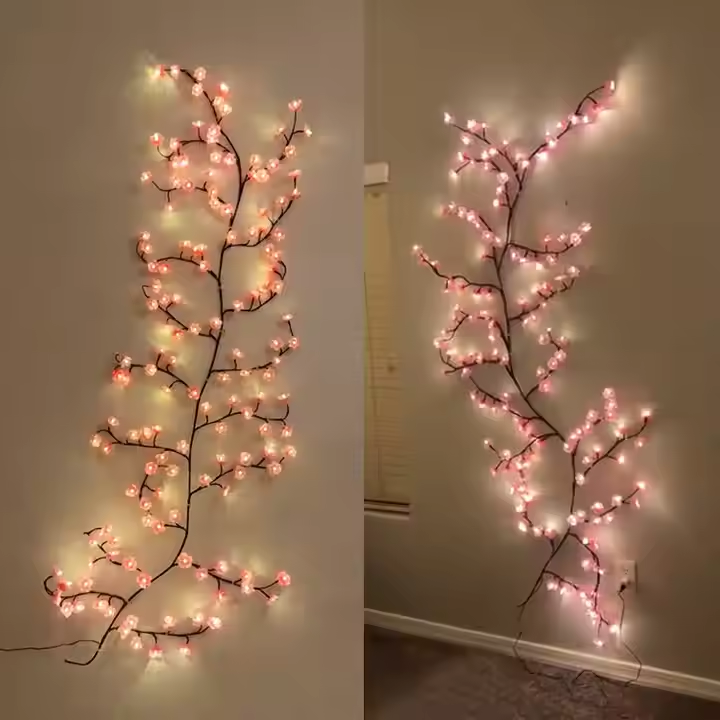 Ramuri de Viță Florale Decorative  – 74 Lumini LED