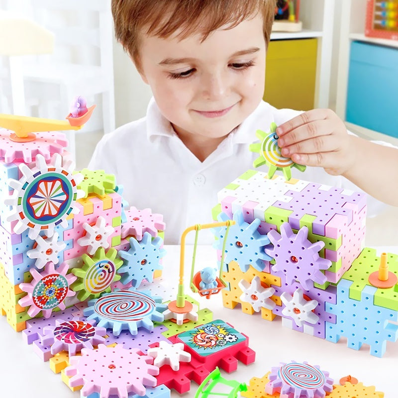 Set Creativ cu Angrenaje și Circuit pentru Copii | GearLand