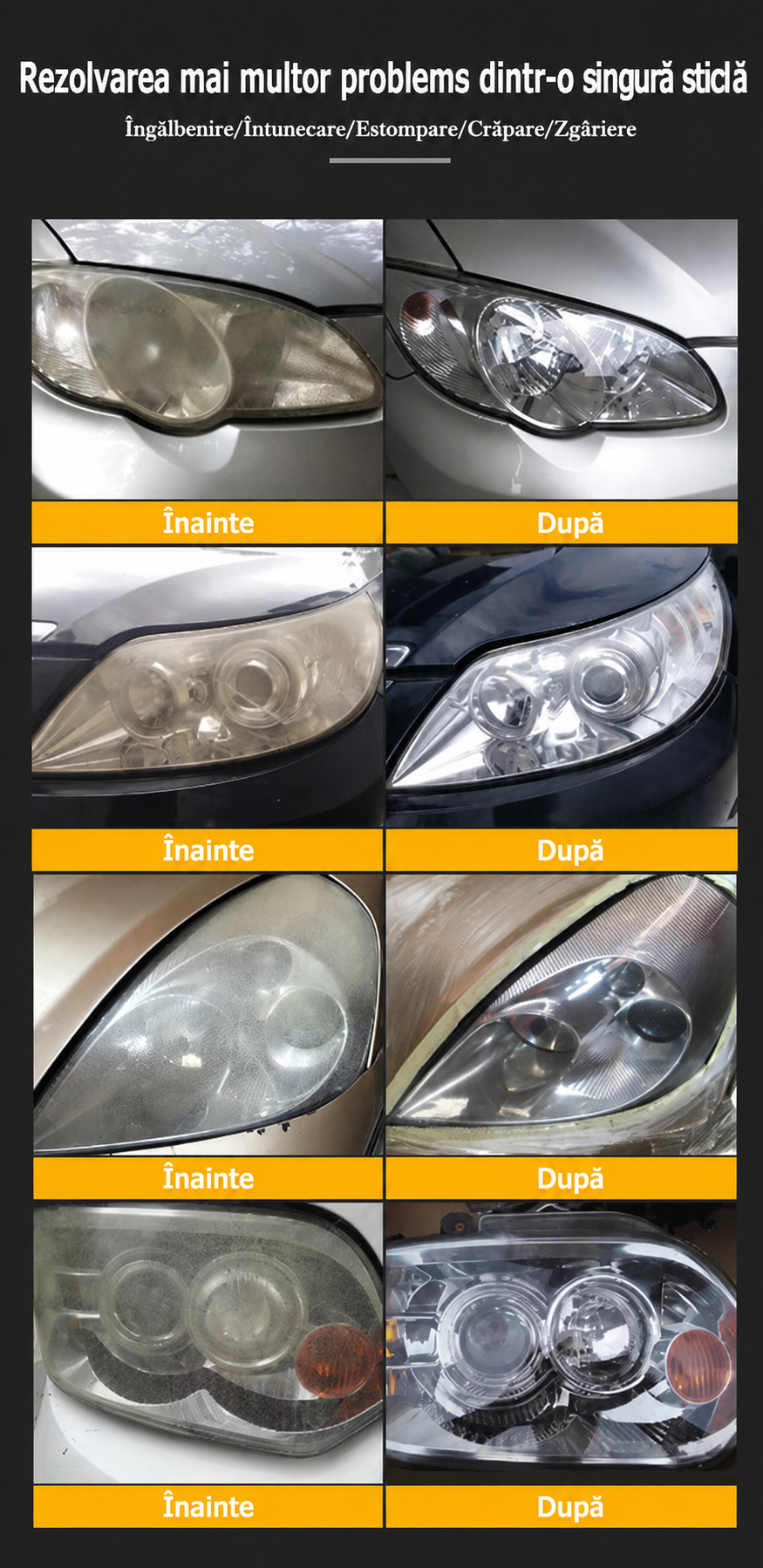 Soluție pentru Curățarea și Lustruirea Farurilor Auto 118 ml | ClearLight