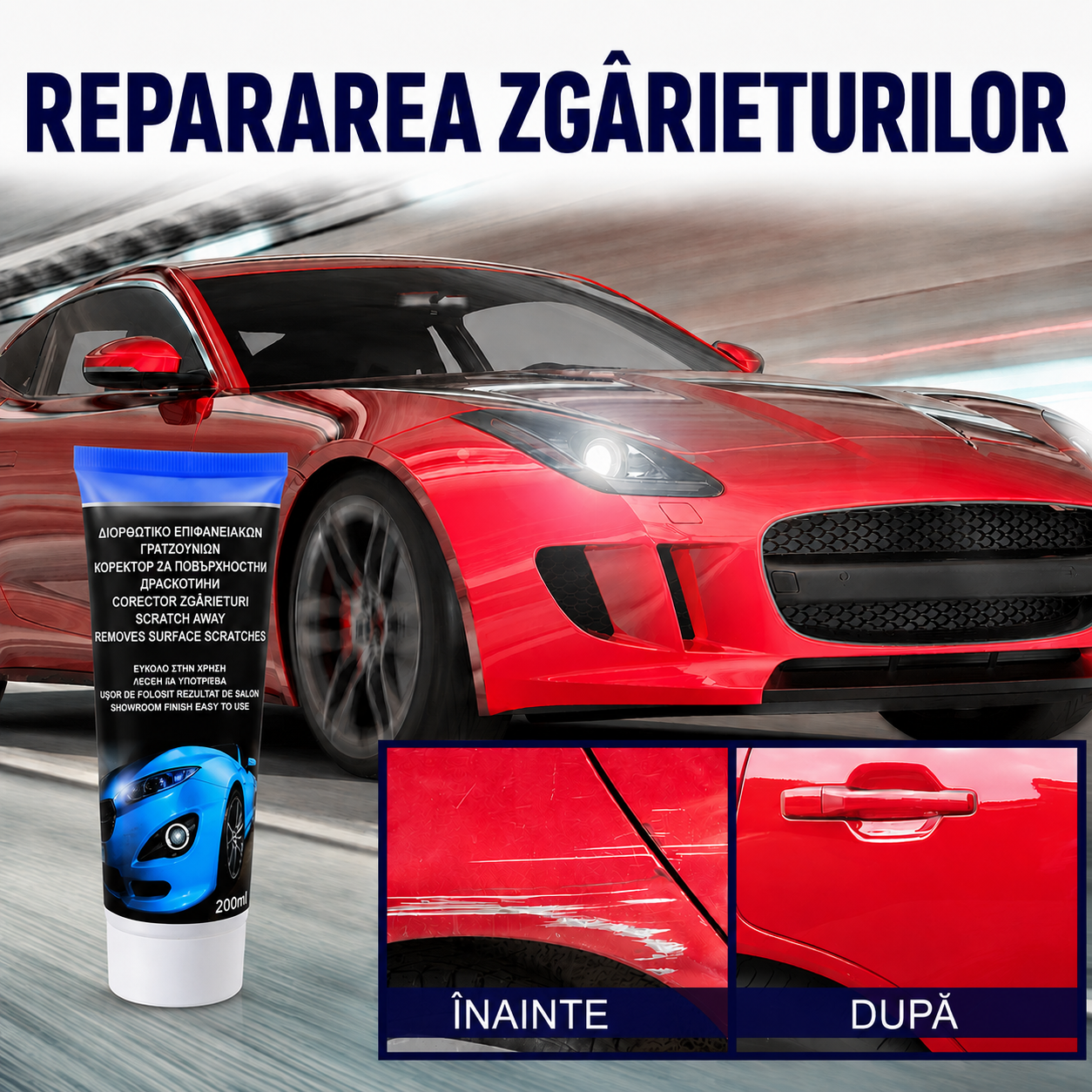 Soluție pentru Estomparea Zgârieturilor Auto 200 ml | ScratchAway