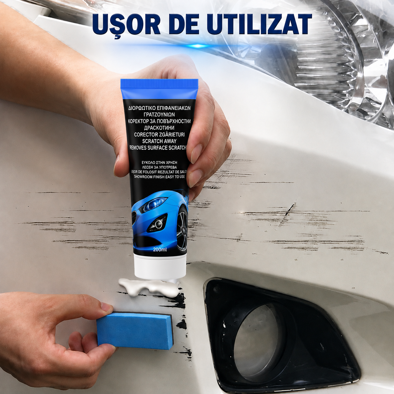 Soluție pentru Estomparea Zgârieturilor Auto 200 ml | ScratchAway