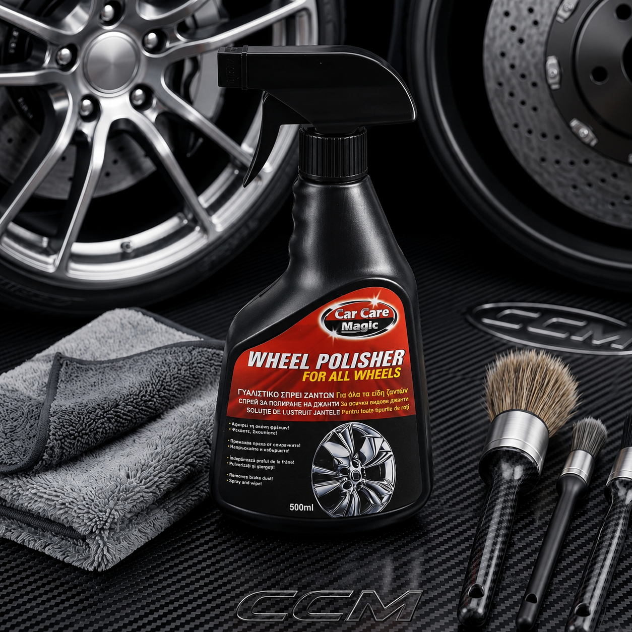Spray pentru Curățarea și Lustruirea Jantelor Auto 500 ml | WheelShine
