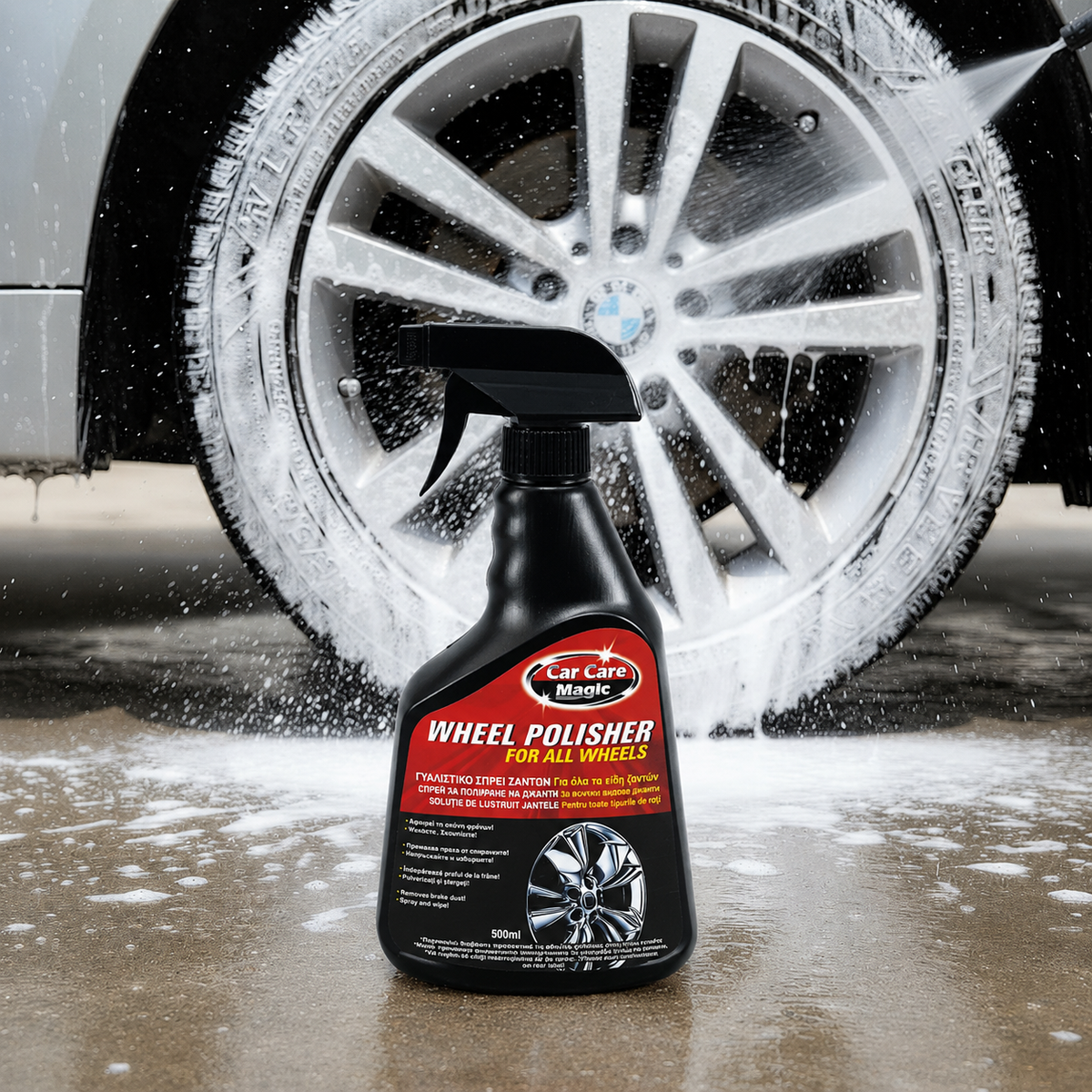 Spray pentru Curățarea și Lustruirea Jantelor Auto 500 ml | WheelShine