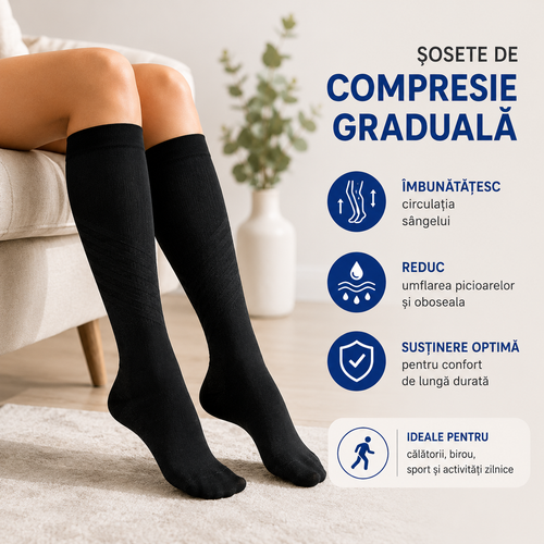 Ciorapi cu Compresie Graduală pentru Confort Zilnic | LegComfort