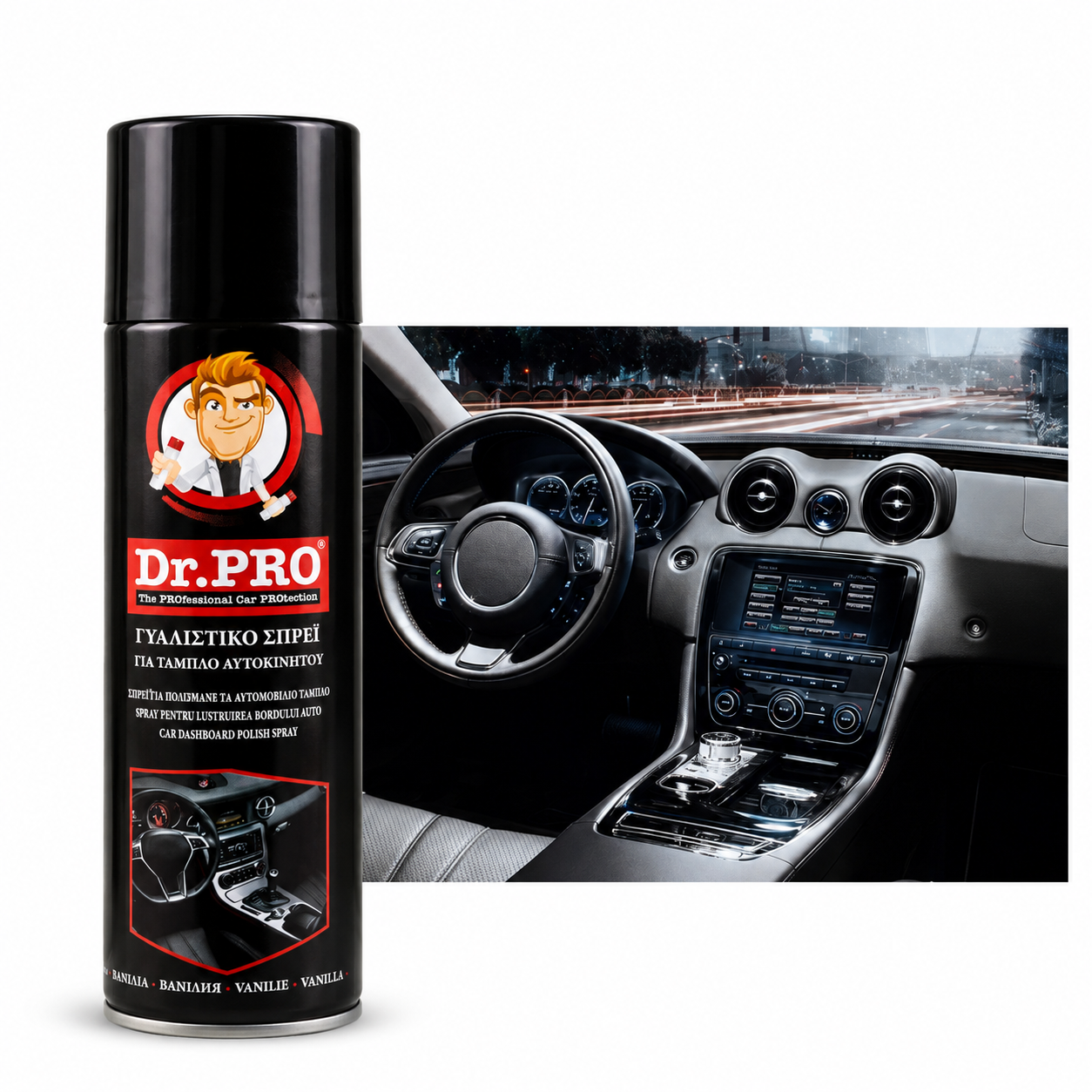 Spray pentru Curățarea și Lustruirea Bordului Auto 225 ml | DashShine