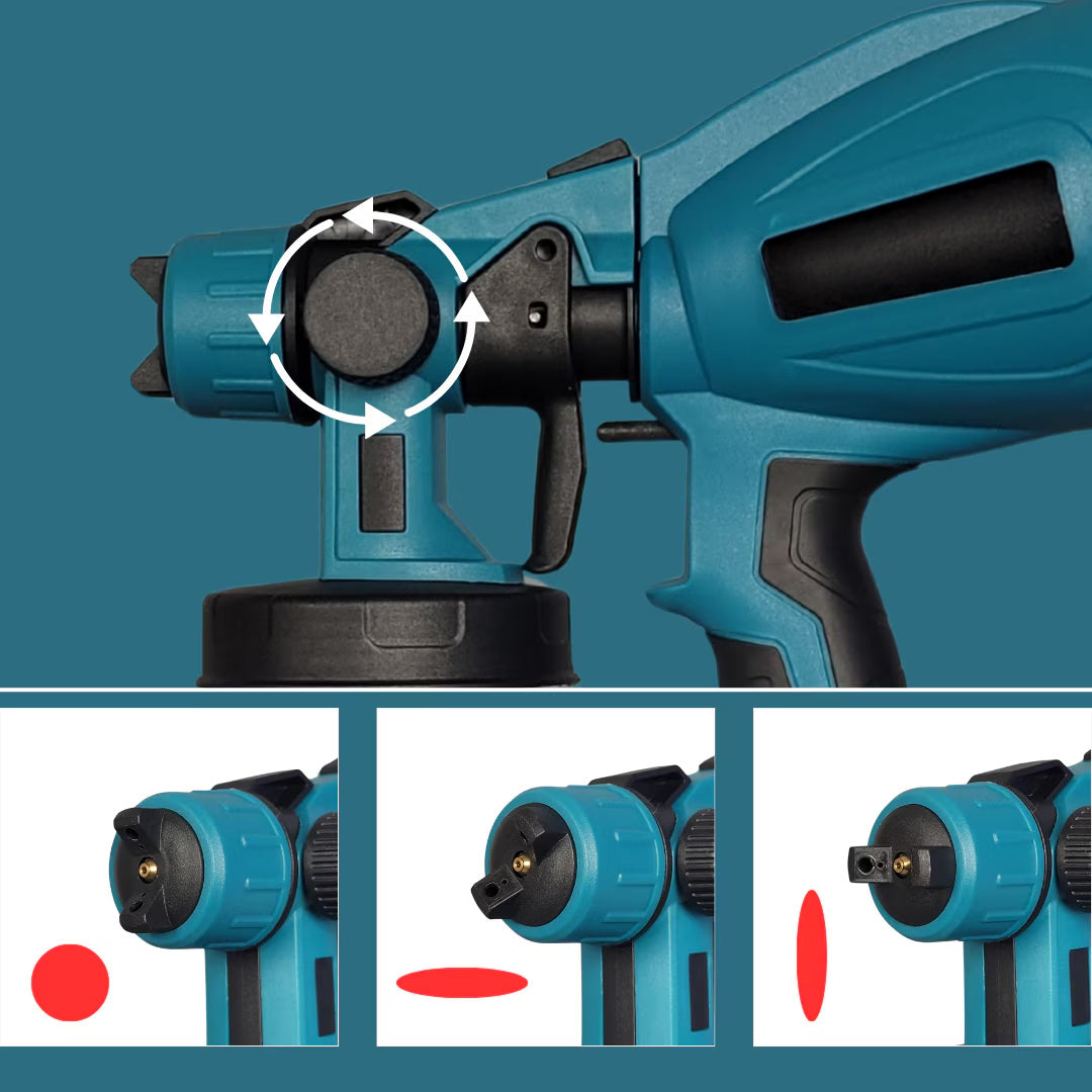 Pistol de Vopsit Profesional, Cu Acumulator, Pulverizare Reglabilă